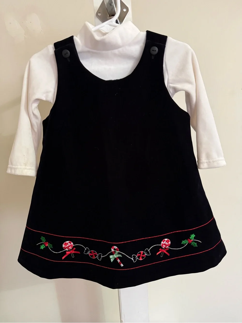 Sophia Rose Velvet Christmas Dress Set